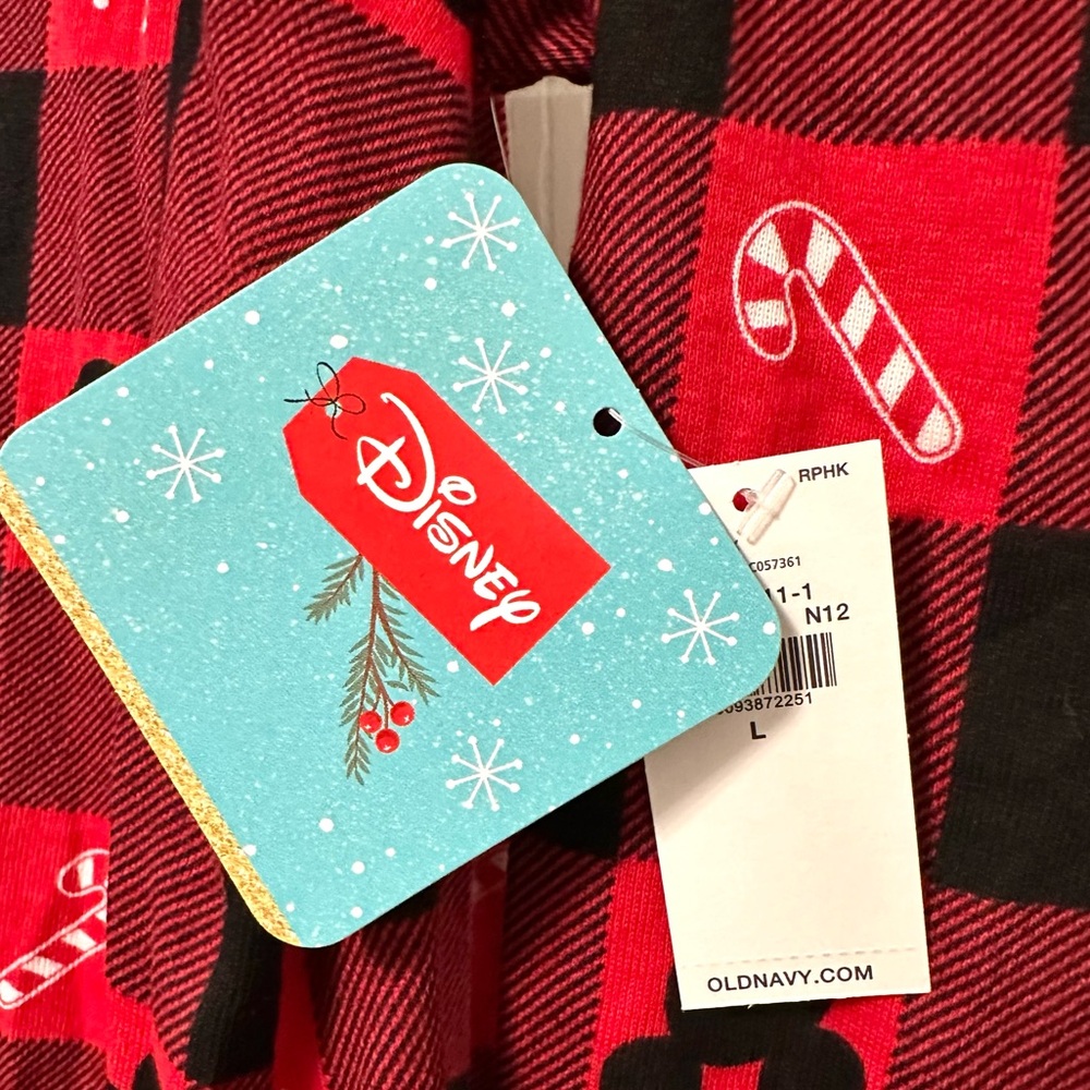 NEW with tags Disney Mickey Mouse Christmas Holiday Flannel Pajama Set - Picture 4 of 4